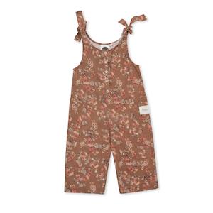 KAPOW PEONY WIDE LEG OVERALLS