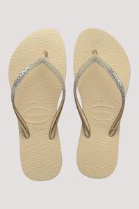 Wear: HAVAIANAS KIDS SLIM GLITTER - BEIGE