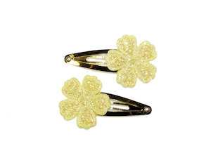 Goody Gumdrops: GOODY GUMDROPS GLITTER DAISY SNAPS Yellow