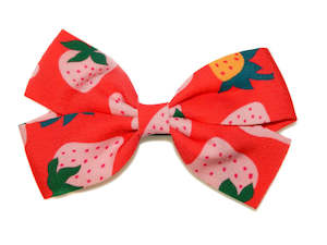 Goody Gumdrops: GOODY GUMDROPS STRAWBERRY BIG BOW CLIP Orange