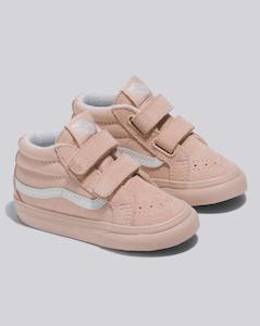 Vans Footwear: VANS Sk8-Mid Reissue V Pastel Mono Rose Smoke - Pink
