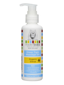 Made4baby: MADE4BABY - SLEEP TIGHT MASSAGE OIL ORGANIC CITRUS