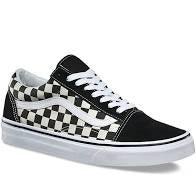 VANS KIDS OLD SKOOL CHECKERBOARD BLACK/WHITE