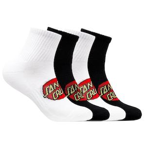 SANTA CRUZ CLASSIC MID DOT SOCK 4PR
