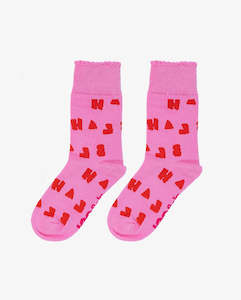 The Girl Club: THE GIRL CLUB - THE COLLECTIBLES PINK BLAH SOCKS