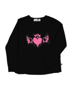 Kissed By Radicool: KISSED BY RADICOOL - HEART LS TEE