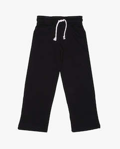 The Girl Club: THE GIRL CLUB - BLACK ESSENTIALS LOUNGE PANTS