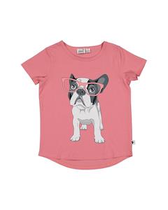Girls Tee Shirts: KISSED BY Penny The Puppy Tee