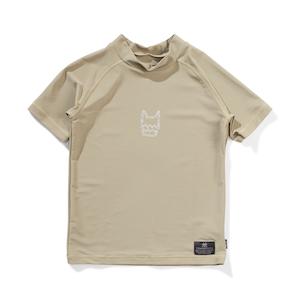 Boys Swimwear: MUNSTER Logo Short Sleeve Rash Shirt - Light Olive