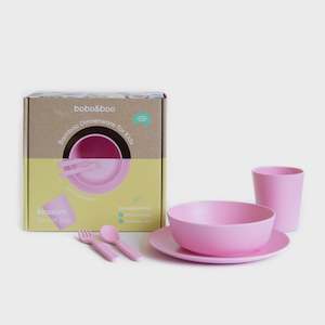 Bobo Boo: BOBO AND BOO - BAMBOO DINNERWARE 5PC DINNER SET - ASSORTED