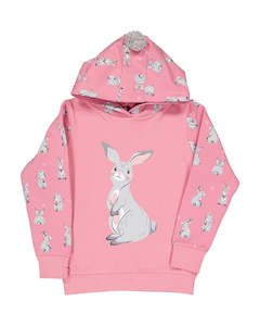 Kissed By Radicool: KISSED BY RADICOOL - BLUEBELL BUNNY POM POM HOOD (pre order)