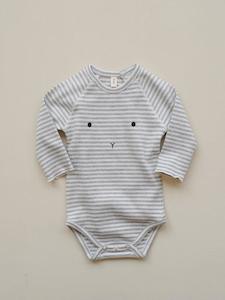 ORGANIC ZOO Bodysuit - Stripy Bunny