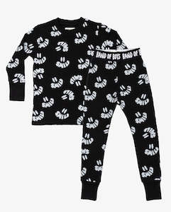 Band Of Boys 1: BAND OF BOYS - BLACK WAFFLE SMILE WINTER PJS