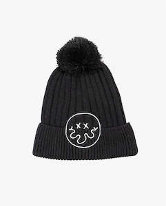 Band Of Boys 1: BAND OF BOYS - BLACK SQUIGGLE SMILE BEANIE