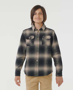 Boys Tee Shirts: RIP CURL - COUNT FLANNEL SHIRT TAUPE