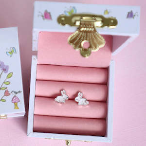 LAUREN HINKLEY - BUNNY EARRINGS IN TRINKET BOX