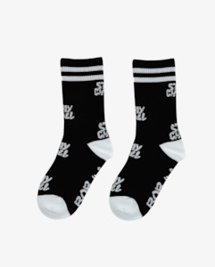 Band Of Boys 1: BAND OF BOYS - BLACK STAY CHILL SOCKS