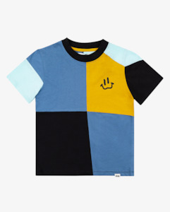 Band Of Boys 1: BAND OF BOYS - COLOUR BLOCK HARLEQUIN SS TEE