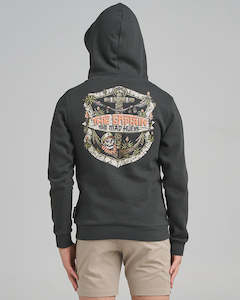 THE MAD HUEYS - THE TIKI CAPTAIN YOUTH PULLOVER VINTAGE BLACK