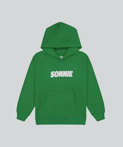 Sonnie: SONNIE - PUFF PRINT HOODIE KERMIT GREEN