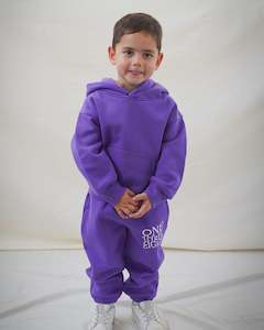 THE 138 CLUB KIDS WAVY TRACKSUIT SET - PURPLE
