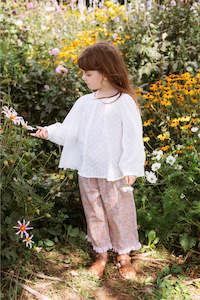 Elma: ELMA - FRANCIE BLOUSE MINI DAISY EMBRIODED COTTON