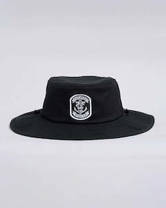 The Mad Hueys: THE MAD HUEYS - SAILOR ANCHOR WIDE BRIM HAT BLACK