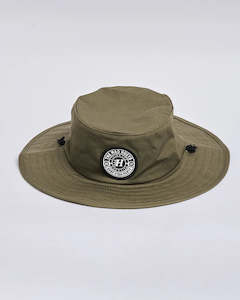 THE MAD HUEYS - HUEYS GOOD LIFE WIDE BRIM HAT OLIVE