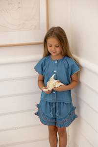 ALEX & ANT - EMMI TOP CHAMBRAY