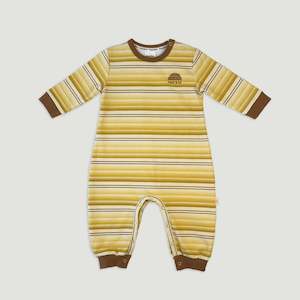 BANABAE- RETRO STRIPE ORGANIC COTTON JUMPSUIT