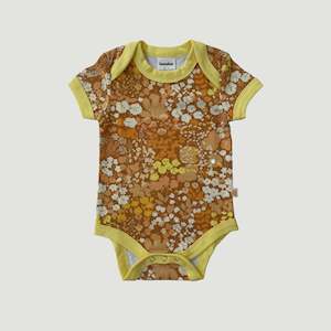 BANABAE- HONEY BUNCH RINGER ORGANIC COTTON ONESIE
