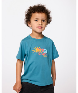 RIP CURL - LETS SEE THE WAVES TEE STORM BLUE