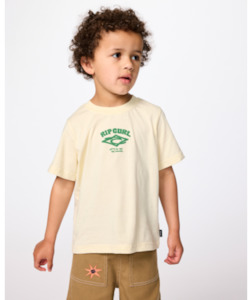 Rip Curl: RIP CURL - WAVE DAYZ LOGO TEE LEMON ICE