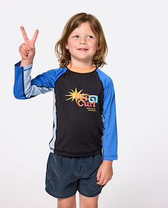 Rip Curl: RIP CURL - WAVE DAYZ UPF LS RASH TOP BLACK