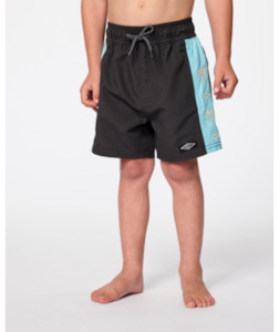 Rip Curl: RIP CURL - WAVE DAYZ PANEL VOLLEY BOARDSHORTS WASHED BLK