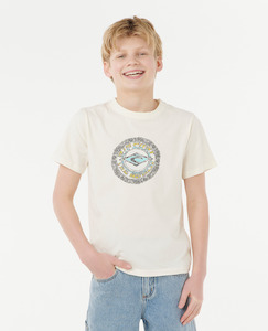 Rip Curl: RIP CURL - TROPIC DAZE MANDALA TEE BONE