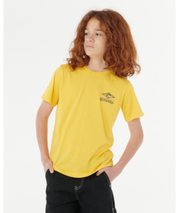 RIP CURL - TROPIC DAZE LOGO TEE DARK YELLOW