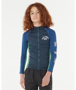 RIP CURL - TROPIC DAZE UPF LS RASH TOP NAVY