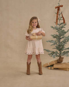 RYLEE + CRU - CORDELIA DRESS PETAL GINGHAM