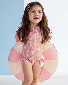 All Girls: KAPOW - FLORENTINA LS RASHIE SWIMSUIT
