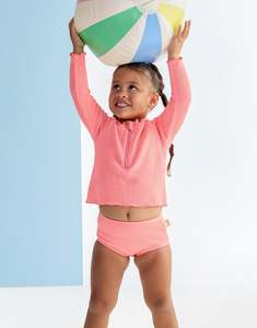 All Girls: KAPOW - NEON CRINKLE SWIM SET