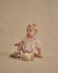 RYLEE + CRU - LULA ROMPER PETAL GINGHAM