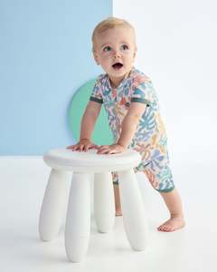 All Baby: KAPOW - CORAL SHORT SLEEVE SWIMSUIT