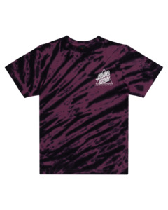 SANTA CRUZ - NOT A DOT HOLLOW TEE MAROON TIE DYE