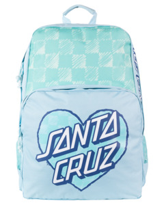 Santa Cruz 1: SANTA CRUZ - CHECKER HEART DOT BACKPACK AQUA CHECK