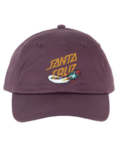 SANTA CRUZ - SPACE ROCKET STACK DAD CAP MAROON