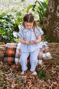 Elma: ELMA - RUDY BLOUSE BLUEBELL CHECK