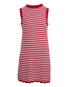 All Girls: EVE GIRL - MILLIE KNIT DRESS RED