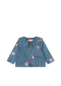 All Girls: KONGES SLØJD - MAGOT SEQUIN DENIM SHIRT VITAMINS