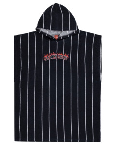 SANTA CRUZ - FLAMED COLLEGIATE ARCH HOODED TOWEL BLACK